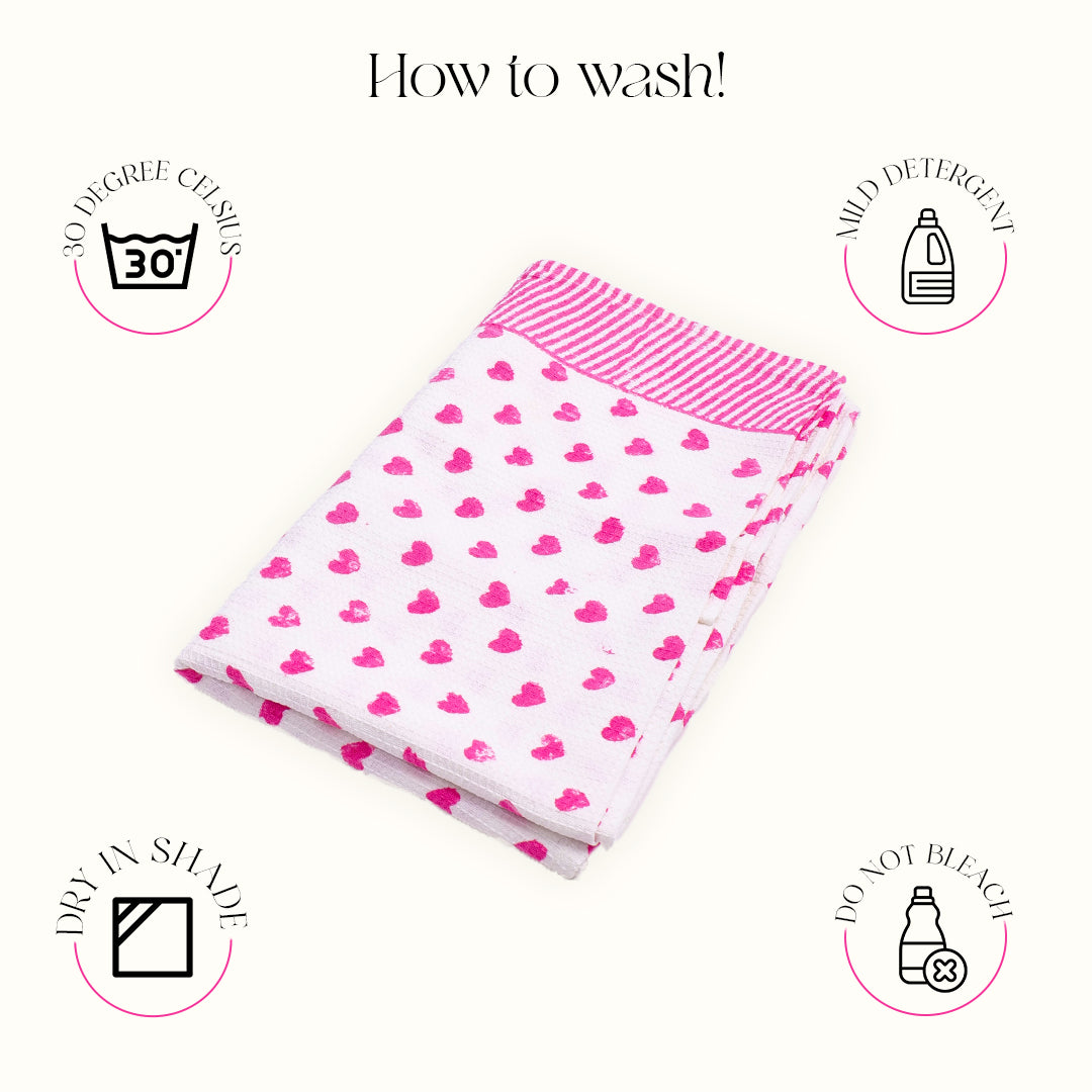 With Love Waffle Towel