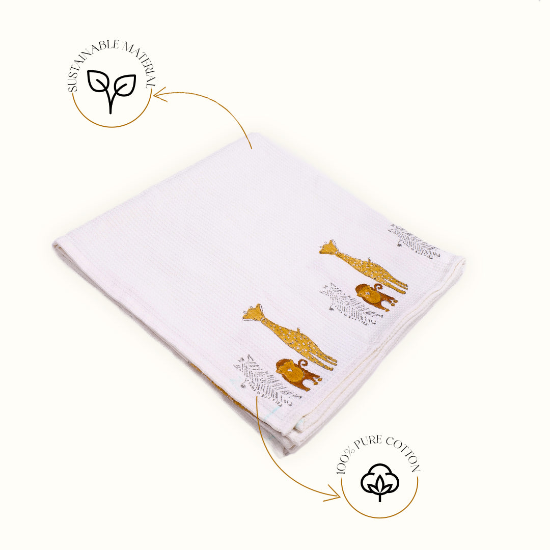 Wild Life Waffle Towel