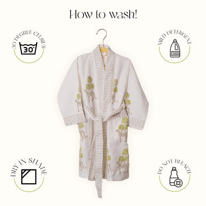 Baby Cheetah Bathrobe