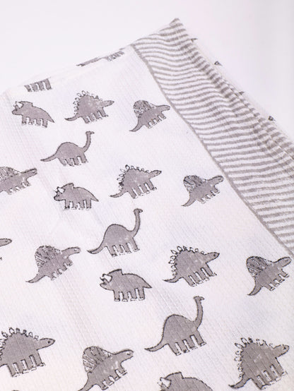Dino Waffle Towel