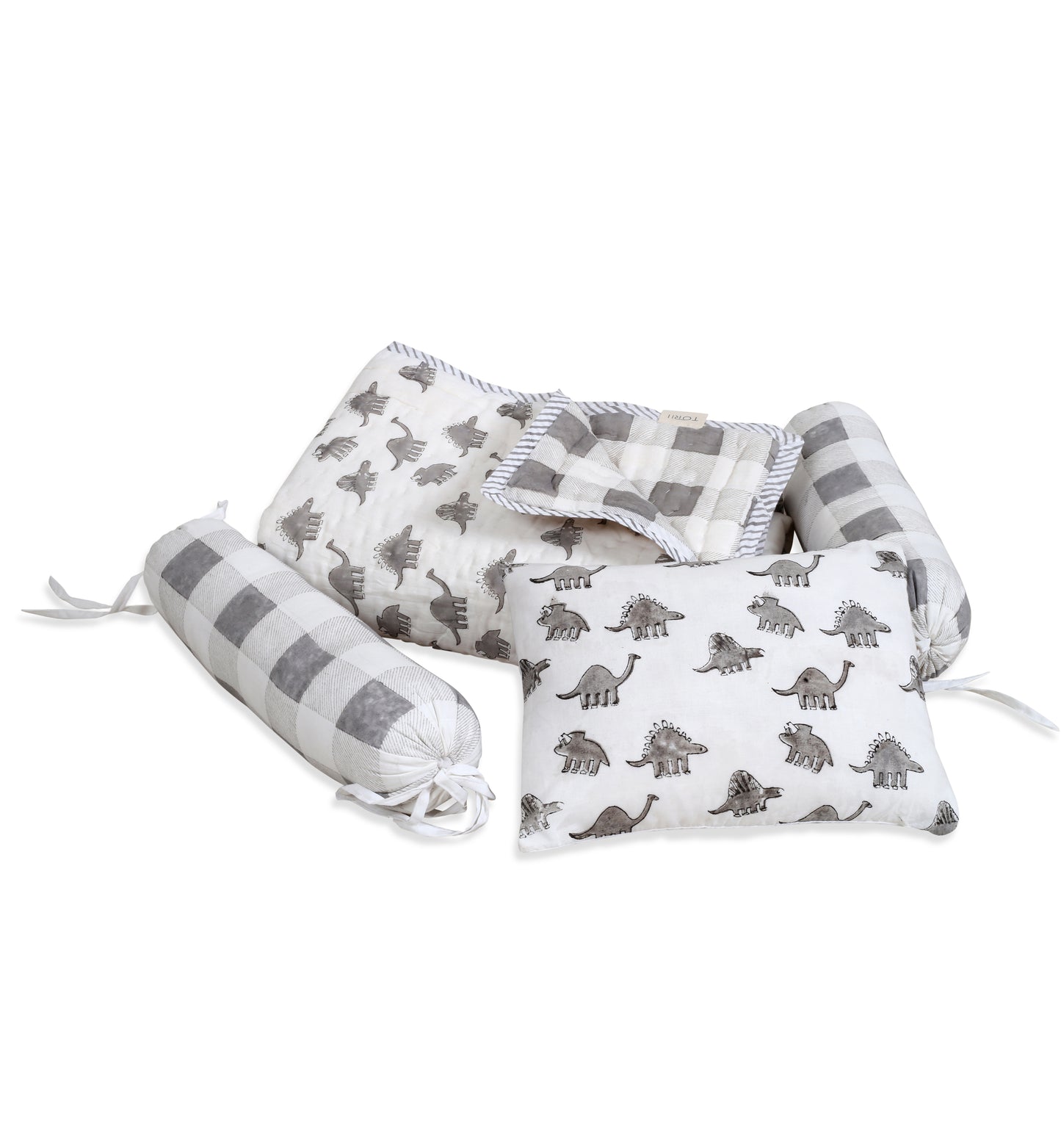 Dino Quilt Masan & Pillow Set