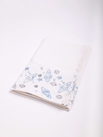 Rocket Star Waffle Towel