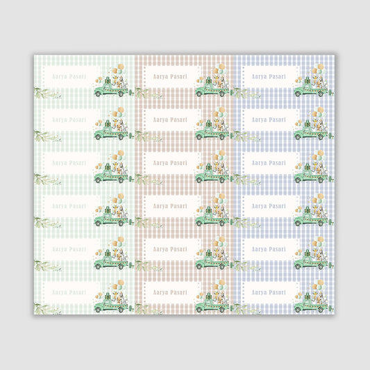 Safari Fun Waterproof Sticker