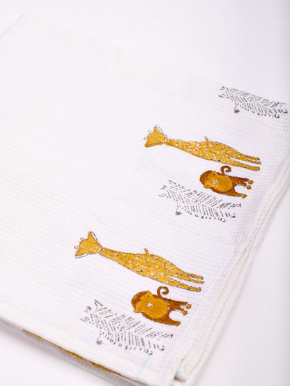 Wild Life Waffle Towel